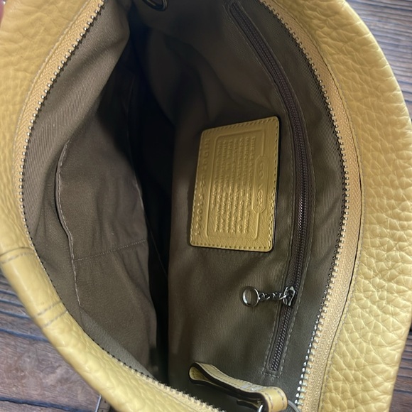 Coach Butter Yellow Legacy Crossbody Shoulder Saddle Bag - Picture 6 of 9
